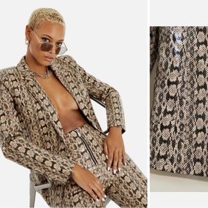 Danielle Bernstein snakeskin blazer